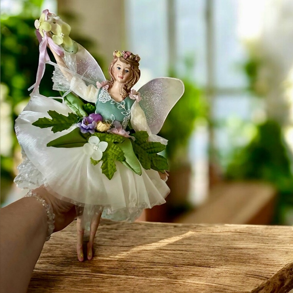 Vintage Pretty Fairy Doll Ornament Holiday